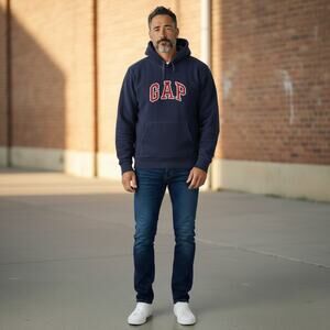 Gap Embroidered Pullover Hoodie XL